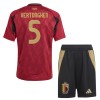 Maillot de Supporter Belgique Vertonghen 5 Domicile Euro 2024 Pour Enfant